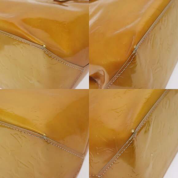 LOUIS VUITTON Monogram Vernis Reade PM Hand Bag Beige M91334 - Picture 10 of 12